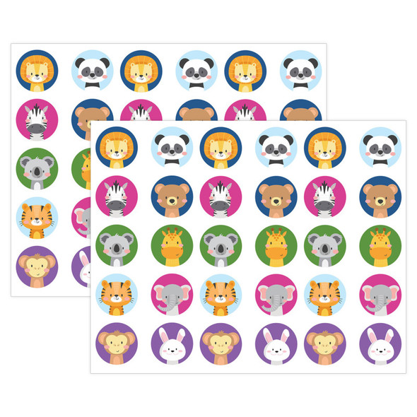 The Zoo Sticker Stamper Refill Pack, 100 Stickers, Set of 2