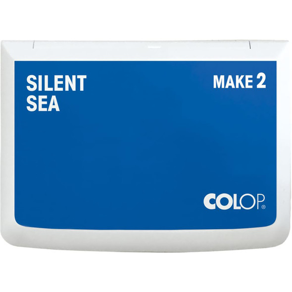 Make 2 Water-Based Acid-Free Craft Ink Stamp Pad, 2.75 x 4.25 Inches, Silent Sea