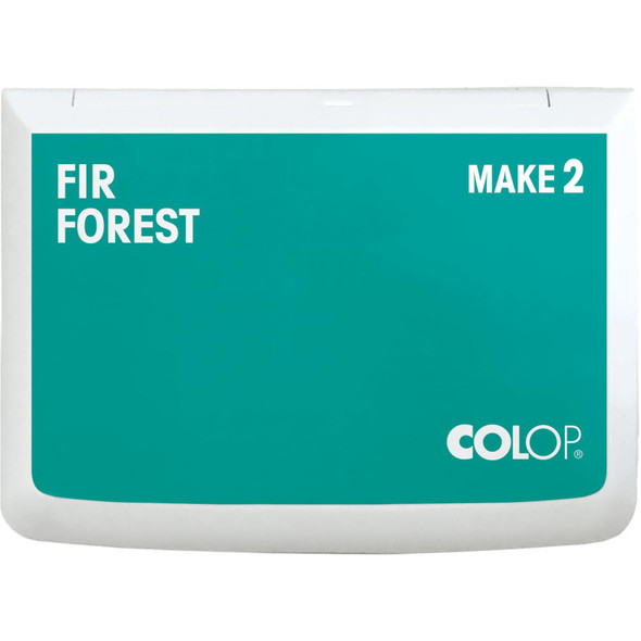 Make 2 Water-Based Acid-Free Craft Ink Stamp Pad, 2.75 x 4.25 Inches, Fir Forest