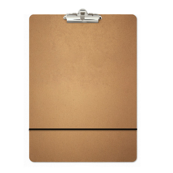 Portable Recycled-Wood Sketchboard with Adjustable Elastic Band, 13.25 x 17 Inches