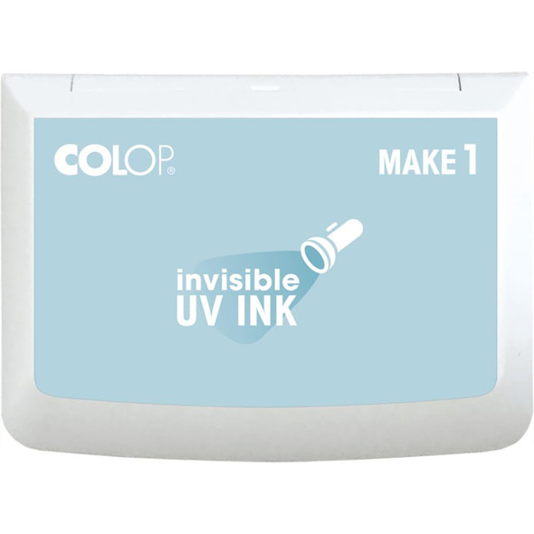Make 1 Water-Based Acid-Free Craft Ink Stamp Pad, 3.5 x 2 Inches, White
