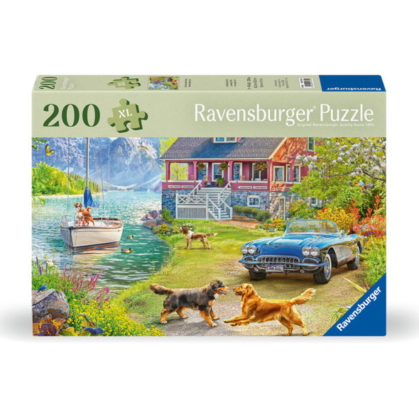 Summer Lake House, 200 Piece Feel Well and Puzzle