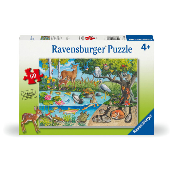 Animals Above and Below, 60 Piece Jigsaw Puzzle