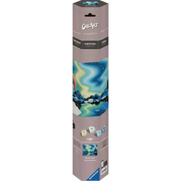 CreArt Northern Lights Paint by Numbers Canvas Kit for Adults