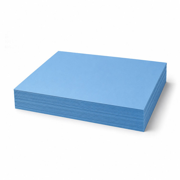 Punkydoodle 65 lb Card Stock, 8.5 x 11 Inches, Light Blue, 100 Sheets
