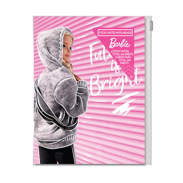 Barbie Sticky Flags and Memo Pad Set