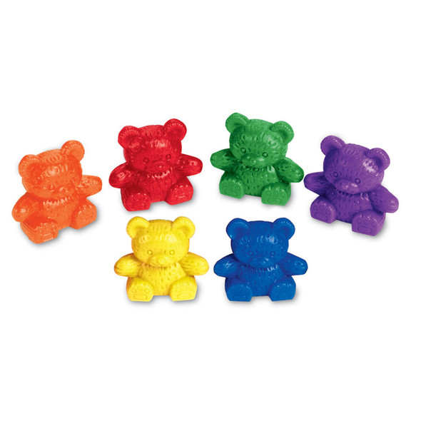 Baby Bear Counters, 6 colors, Set of 102