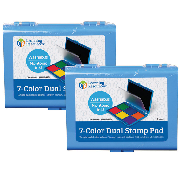 Stamp Pad, 7 Colors Per Pad, Set of 2 - LER4275BN