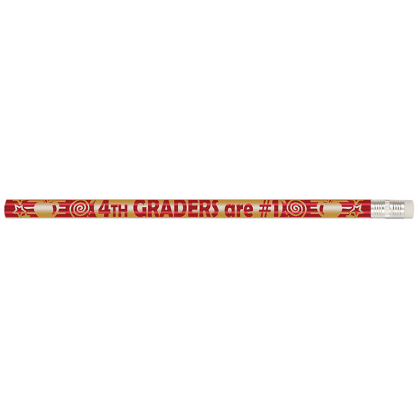 4th Graders Are #1 Pencils, Pack of 12 - MUSD1508