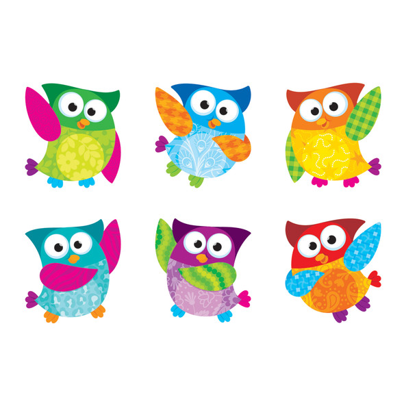Owl-Stars! Mini Accents Variety Pack, 36 Per Pack, 6 Packs - T-10880BN