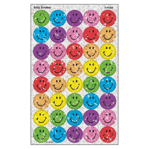 Silly Smiles superSpots Stickers-Sparkle, 160 ct