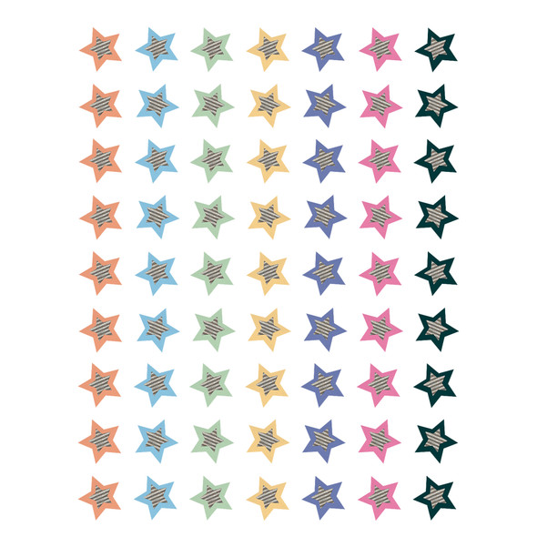 Home Sweet Classroom Stars Mini Stickers, 378 Per Pack, 12 Packs