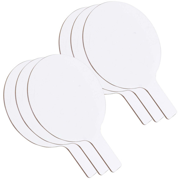 Oval Dry Erase Answer Paddles, 7" x 12", Pack of 6
