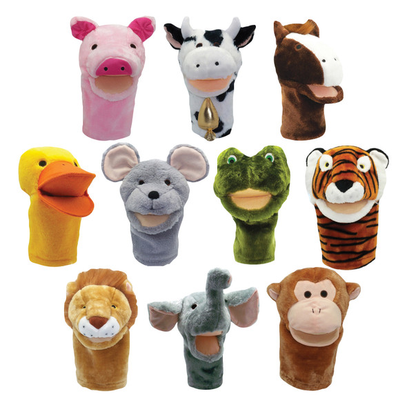 Bigmouth Animal Puppet Set, Set of all 10