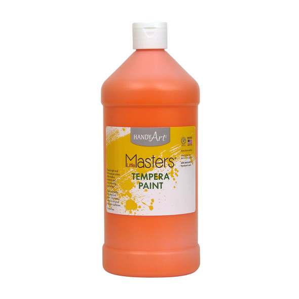 Little Masters Tempera Paint, Orange, 32 oz.