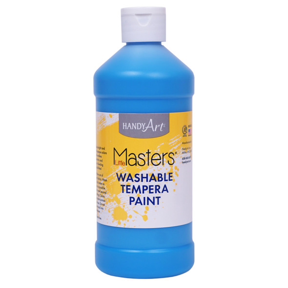 Little Masters Washable Tempera Paint, Light Blue, 16 oz.