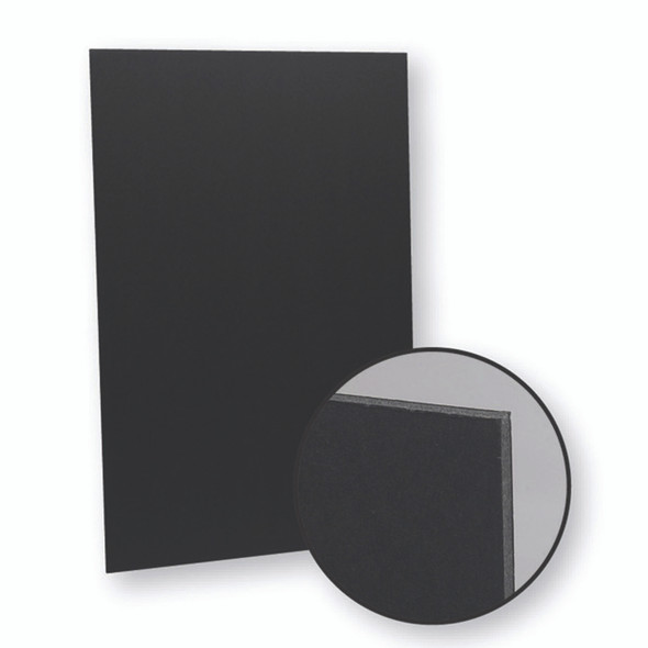Foam Board, Black, 20" x 30", Pack of 10