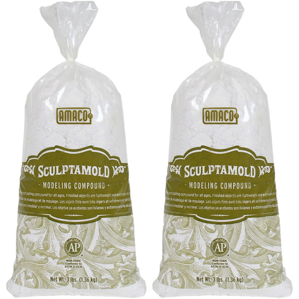 Sculptamold Modeling Compound, 3 lbs. Per Bag, 2 Bags