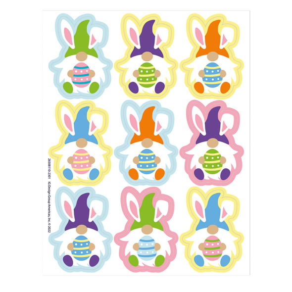 Easter Gnome Giant Stickers, 36 Per Pack, 12 Packs