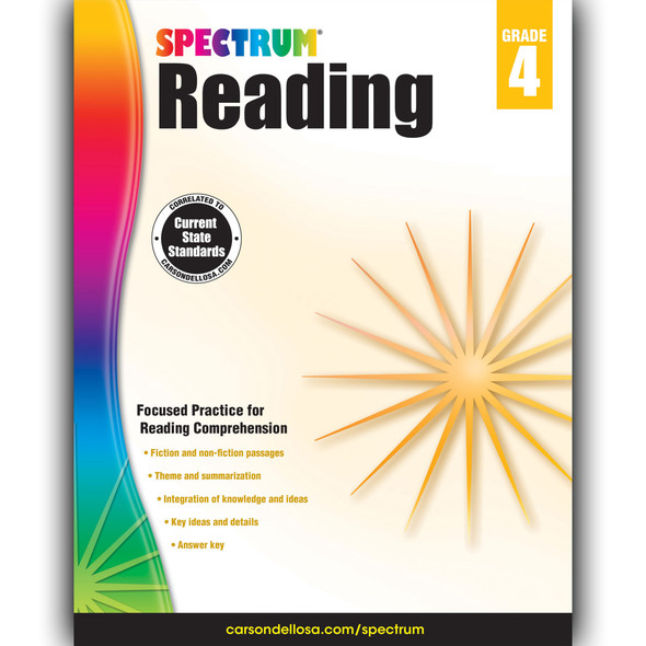 Reading Workbook, Grade 4, Paperback