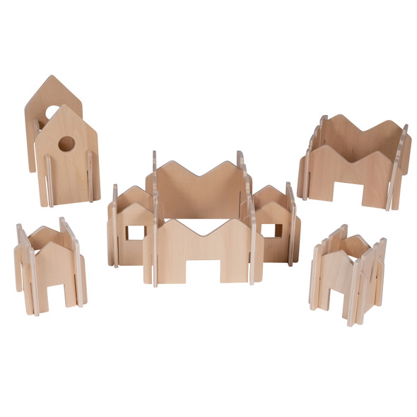 Happy Architect - Natural - Set of 28