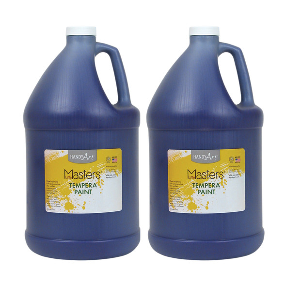 Little Masters Tempera Paint, Violet, Gallon, Pack of 2
