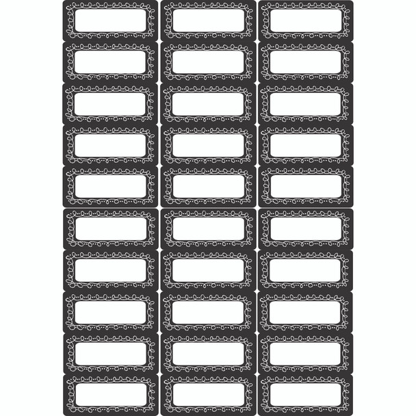 Die-Cut Magnetic Foam Chalk Loop Labels/Nameplates, 30 Per Pack, 3 Packs - ASH19013-3