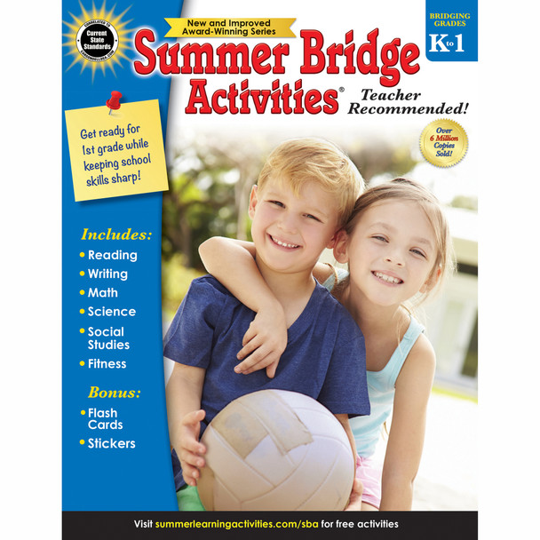 Summer Bridge Activities Workbook, Grade K-1, Paperback - CD-704696