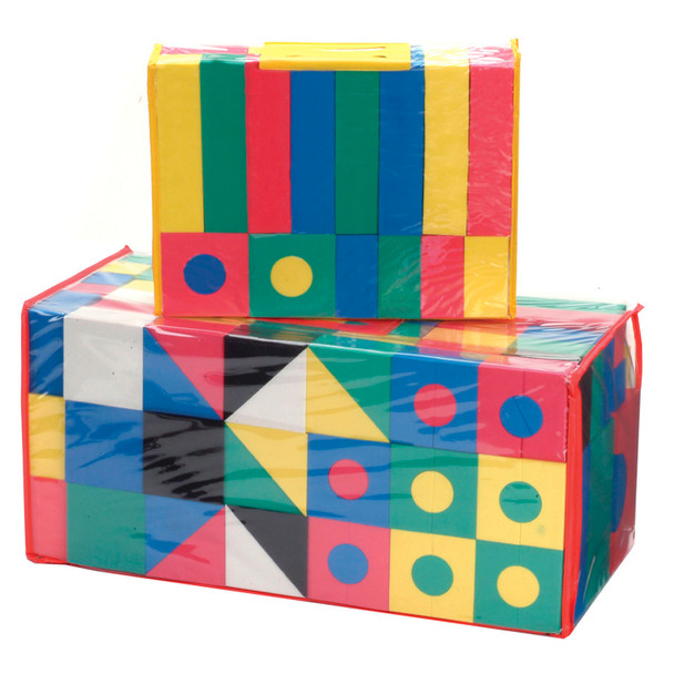 Activity Blocks, Assorted Primary Colors, Assorted Sizes, 152 Pieces - CK-4389