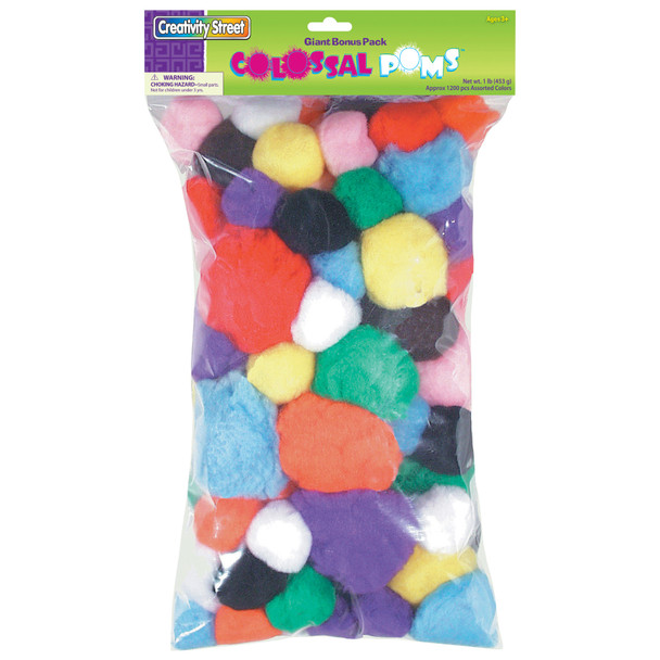 Colossal Poms, Assorted Sizes, 1 lb. - CK-818101