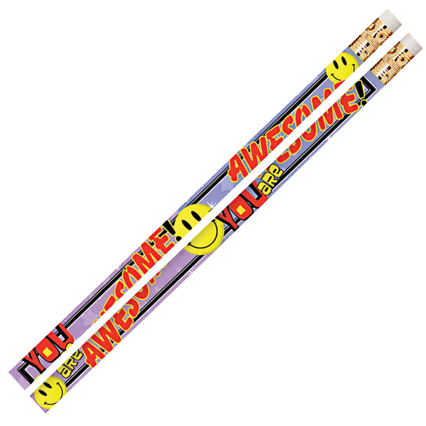 You Are Awesome Motivational Pencils, 12 Per Pack, 12 Packs - MUS2473D-12