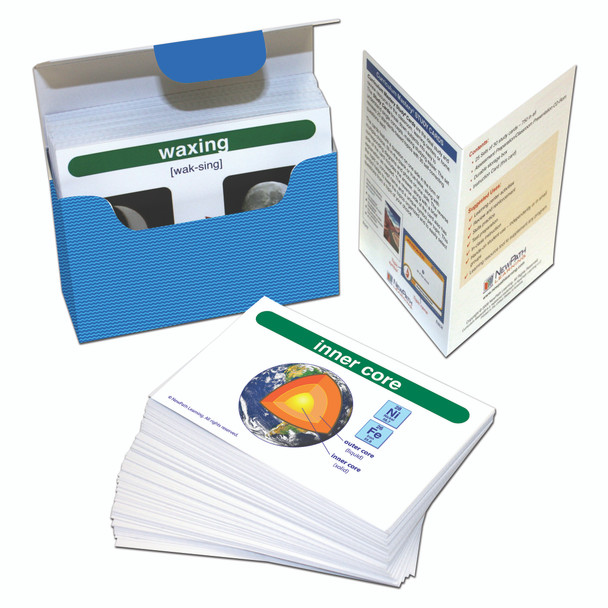 Earth Science Vocabulary Builder Flash Card Set, Middle School - NP-446018