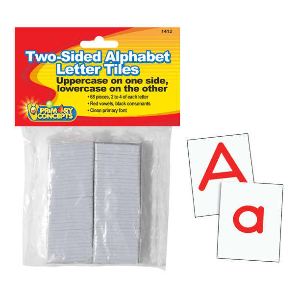 Two-Sided Alphabet Letter Tiles - PC-1412