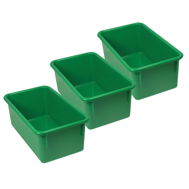 Stowaway Tray no Lid, Green, Pack of 3 - ROM12105-3