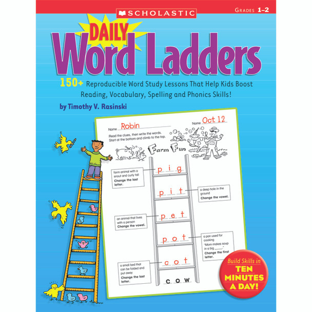 Daily Word Ladders Book, Grades 1-2 - SC-9780545074766