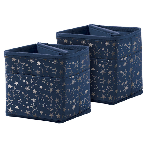 Tabletop Storage: Navy with Silver Stars, Pack of 2 - CD-158185 - 005019
