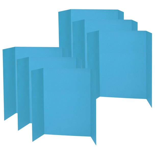Presentation Board, Sky Blue, Single Wall, 48" x 36", Pack of 6 - PAC3771-6 - 000156