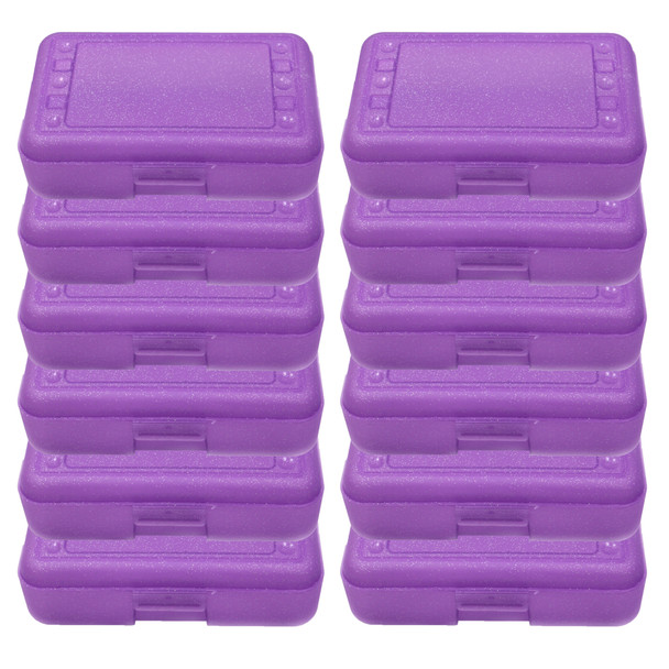 Pencil Box, Purple Sparkle, Pack of 12 - ROM60286-12
