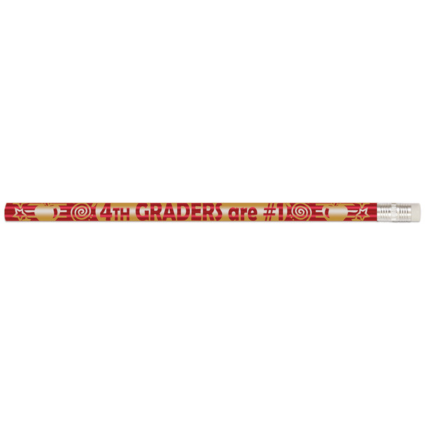 4th Graders Are #1 Pencils, 12 Per Pack, 12 Packs - MUSD1508-12