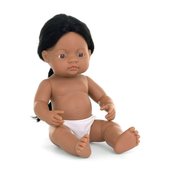 Anatomically Correct 15" Baby Doll, Native American Boy