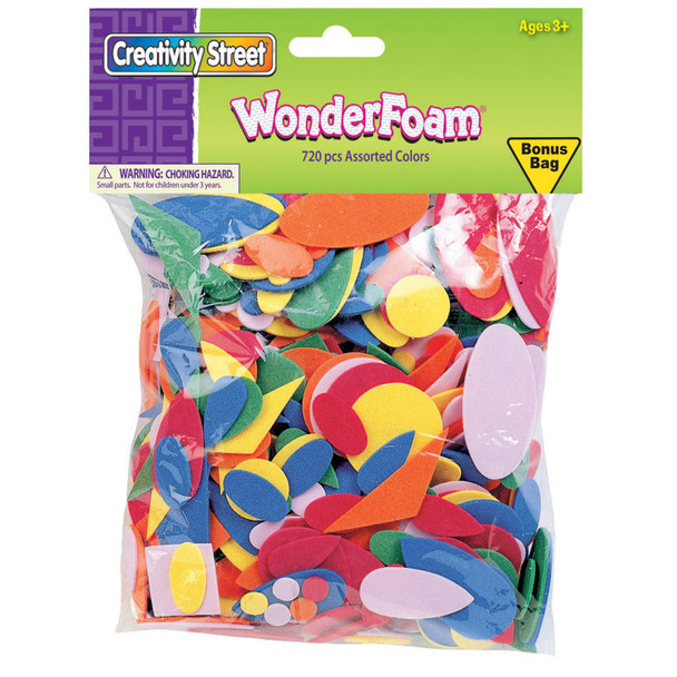 WonderFoam Shapes, Assorted Sizes, 720 Pieces - CK-4314