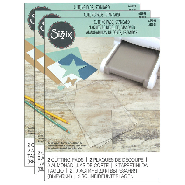 Sizzix Accessory - Cutting Pads, Standard, 3 Pairs
