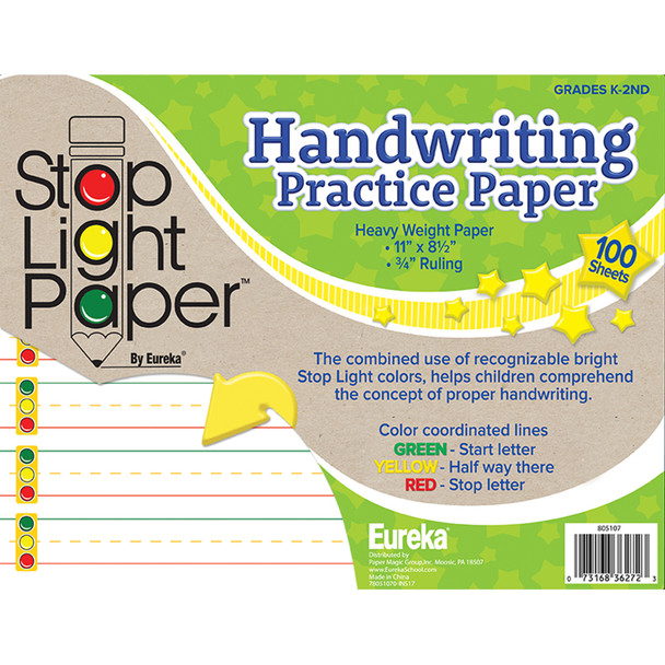 Stop Light Paper Practice Paper, 100 Sheets - EU-805107
