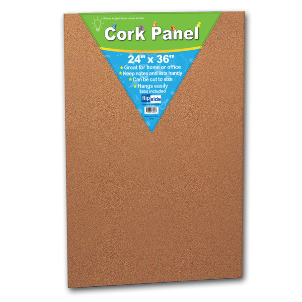 Cork Panel, 24" x 36", Pack of 2 - FLP37024BN
