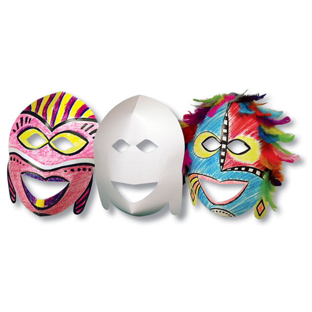 Roylco African Masks, 20 per pack, Set of 3 packs - R-52010BN