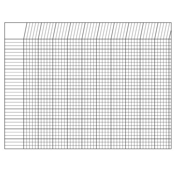 Horizontal Incentive Chart, 22" x 28", White - SE-3386