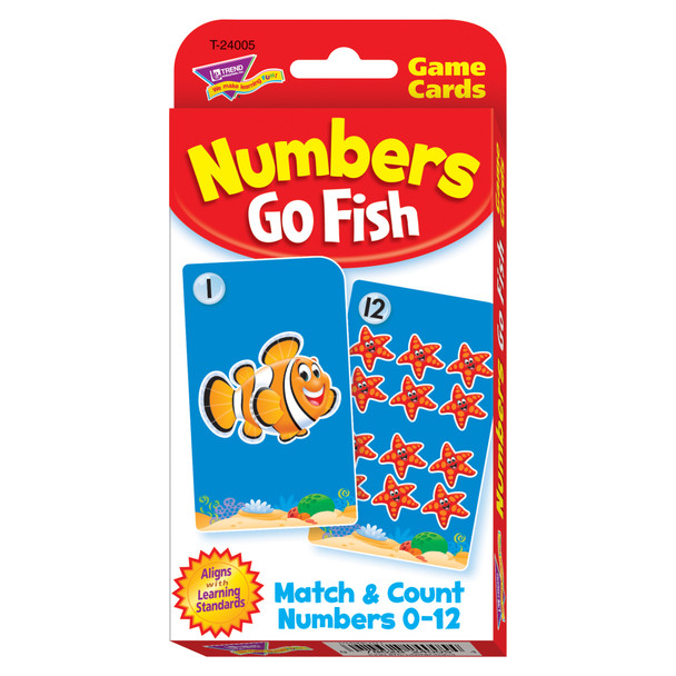 Numbers Go Fish Challenge Cards - T-24005