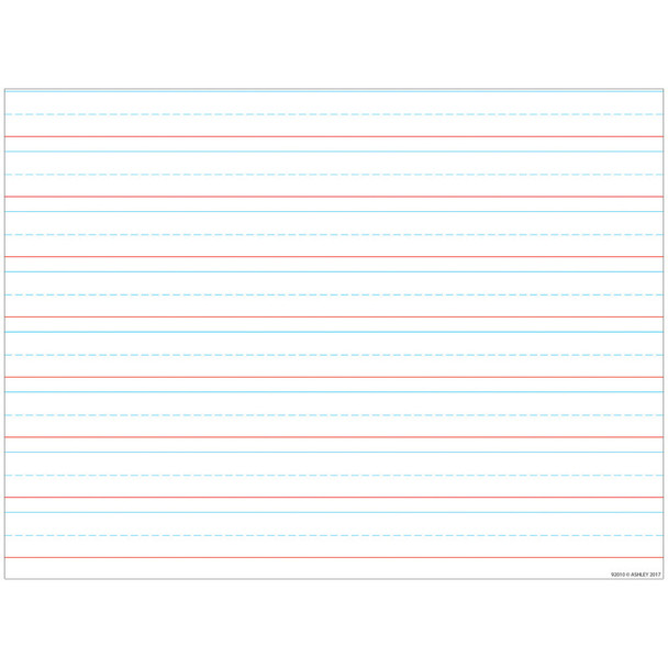 Smart Poly™ Handwriting Chart Tablet Lined 3/4", Dry-Erase Surface, 17" x 22"