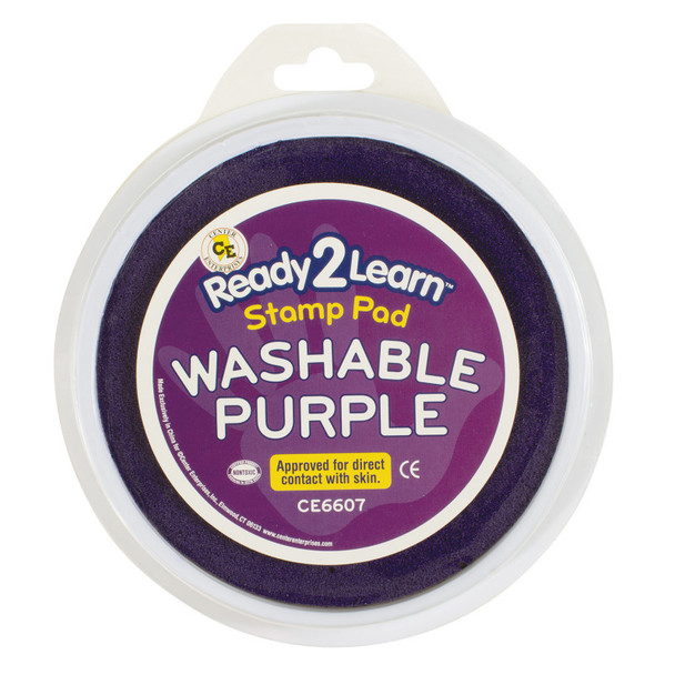 Jumbo Circular Washable Stamp Pad - Purple - 5.75" dia.