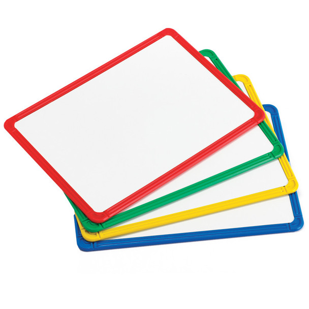 Plastic Framed Metal Whiteboards - Four Colors - Set of 4 Plastic Framed Metal Whiteboards - Four Colors - Set of 4